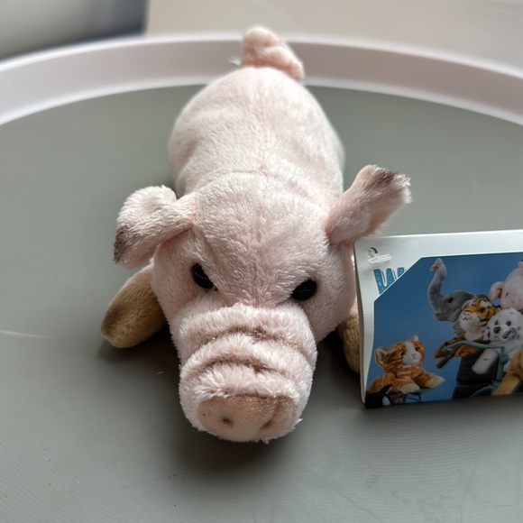 Wildlife Adventures Pig Plush Piglet 8” Adorable Pink 2019 - Picture 2 of 3